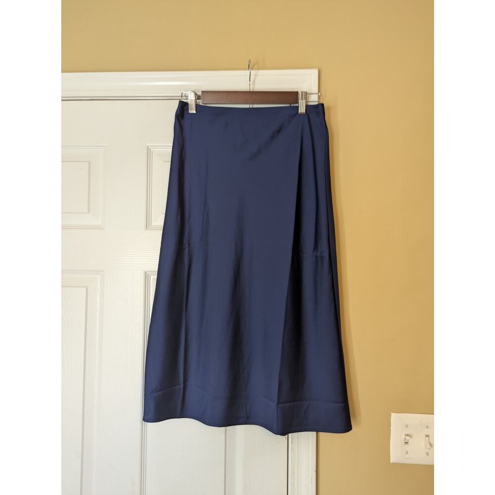 J. Crew Factory Blue Midi Skirt